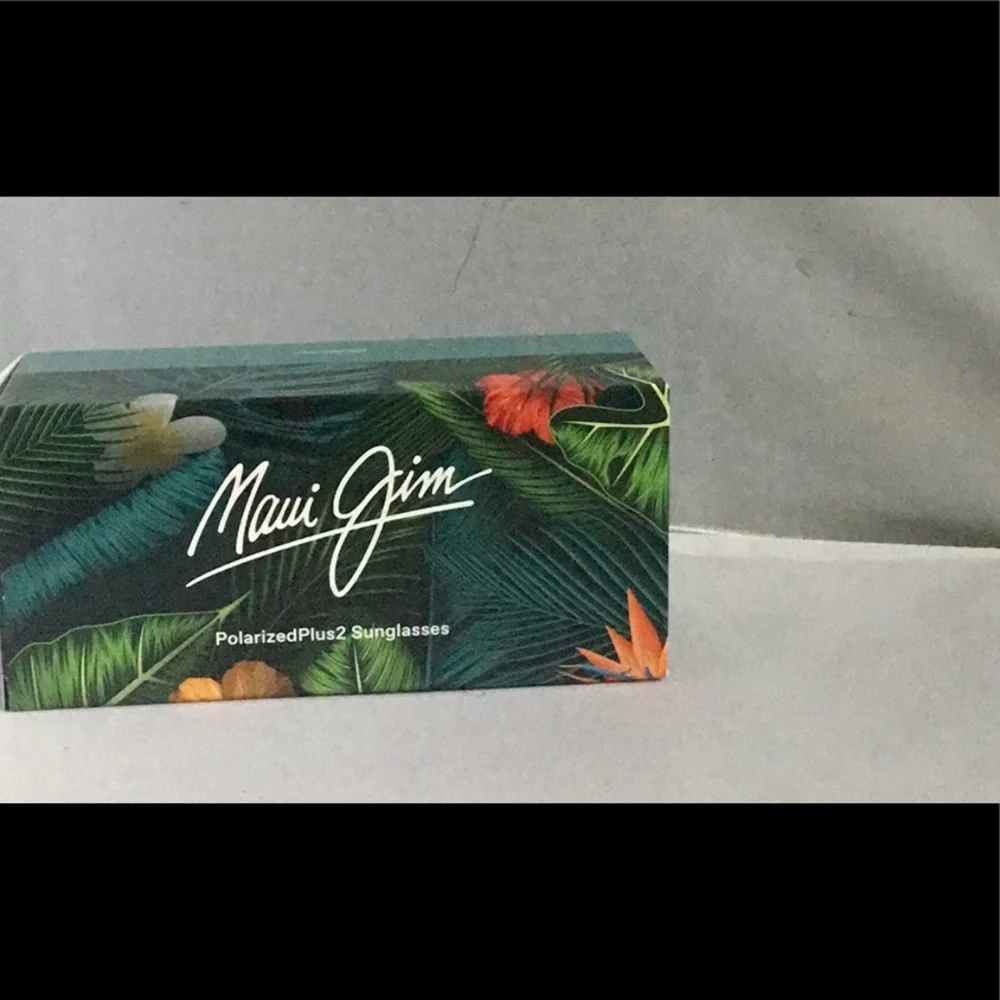 Maui Jim Mikioi Titanium Black Frame Sunglasses with Red-Orange Mirrored Lenses